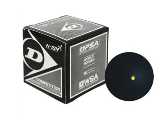 Dunlop Single Dot Squash Ball (Yellow)