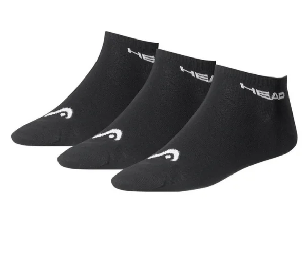 Head Sneaker Socks 3PC - Black