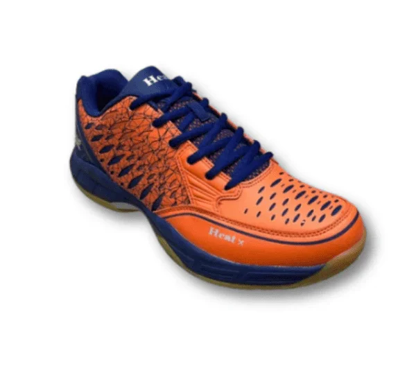 Heat X Swift Pro - Orange Navy | Non Marking Indoor Court Shoes