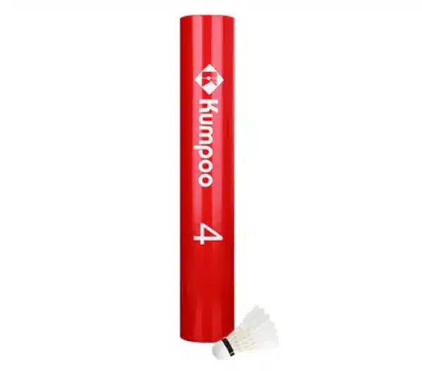 Kumpoo 4 Red Feather Badminton Shuttlecock