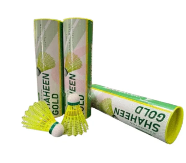 Shaheen Gold Nylon Badminton Shuttlecock (Yellow)