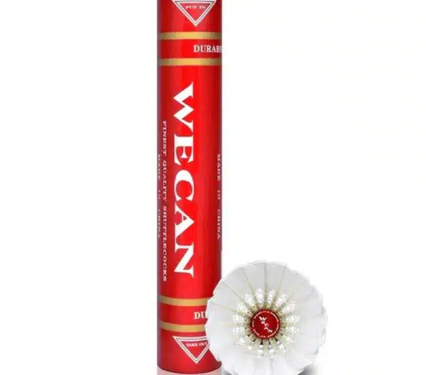 Wecan Red Feather Shuttlecock (Pack of 12)