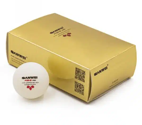 Sanwei 40+3 star ABS Pro Table Tennis Balls (6Pack)